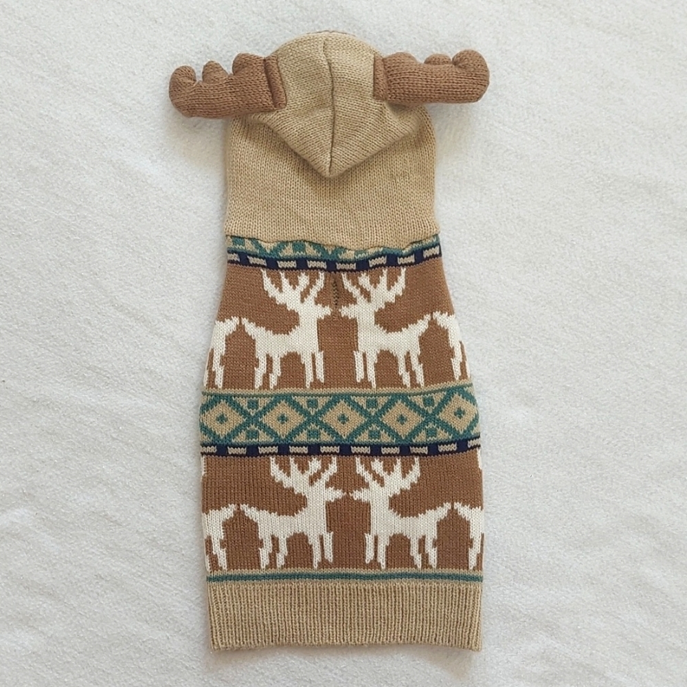 🐶HOST PICK🐶ZACK & ZOEY Antler knitted dog sweater NWOT